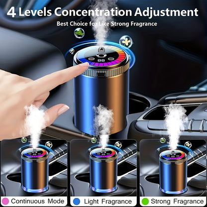 [Smart Fragrance Diffuser] Men's Car Accessories Smart Fragrance Diffuser, Dynamic Light Show And Starry Ceiling Mode, Natural French Aromatherapy Essential Oils/perfume, Adjustable Scent Intensity, Eliminates Car Odors, Long-lasting Freshness, Cologne Sc