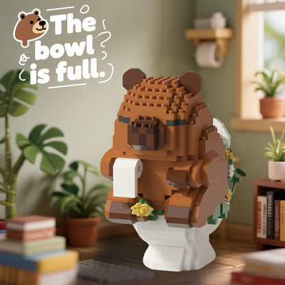 Capybara Micro Brick Building Set 562pcs Collector Edition – Miniature DIY Assembly Desk Decor Stress Relief Toy for Kids Teens Adults Capybara Lover Gift Birthday Easter Christmas Multiple Scenes