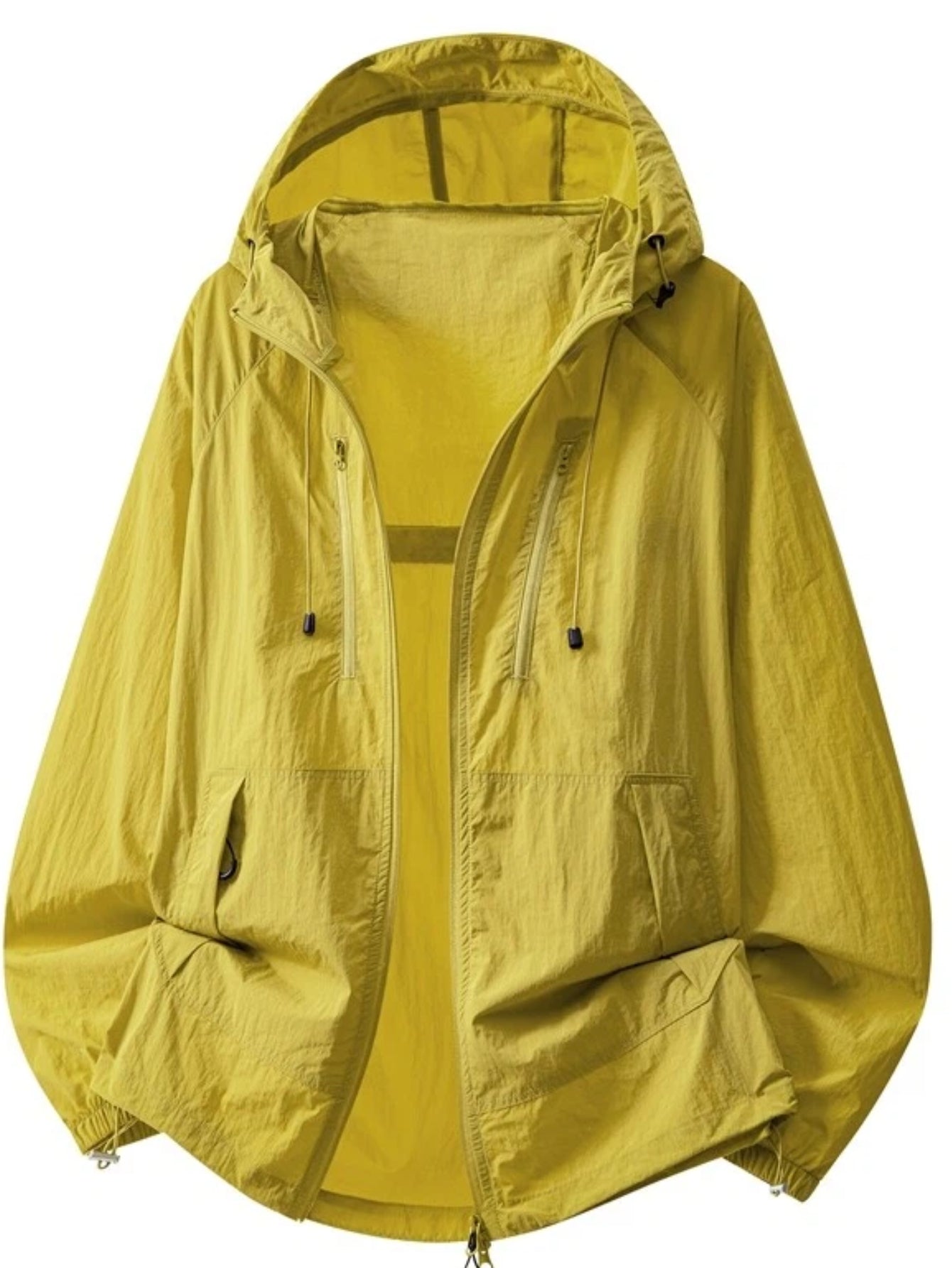 Men's Lightweight Hooded Fishing Shirt - Breathable Nylon Sun Layer