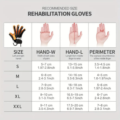 Rehabilitation Robot Gloves for Hand & Finger Training, Air Pressure Finger Exercise Device with LCD Touch Screen, Stroke Recovery & Finger Separation Rehab Glove for Elderly, Left or Right Hand M-XXL