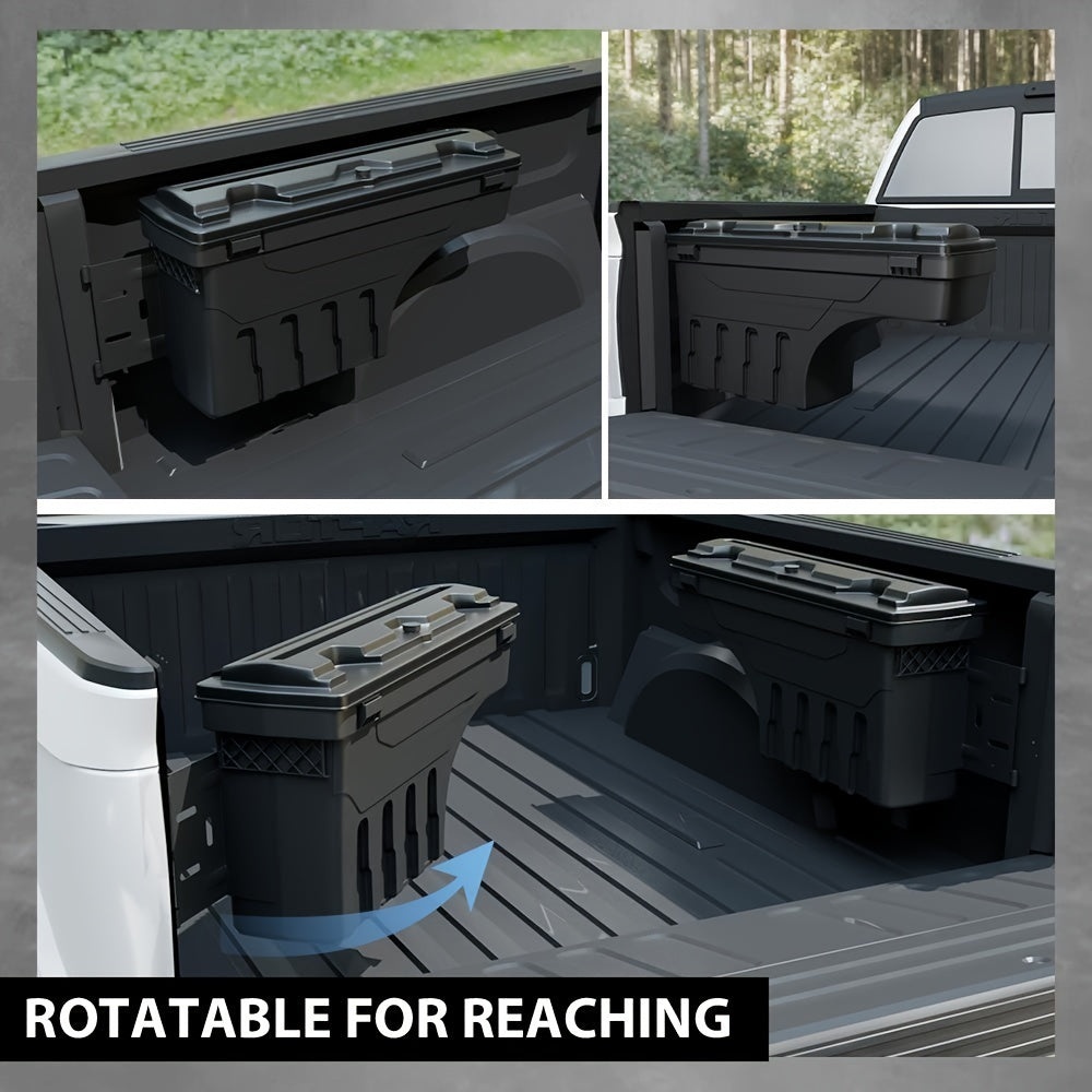 Left And Right Side Truck Bed Storage Tool Box Swing Case Fit for Ford F150 1997-2014