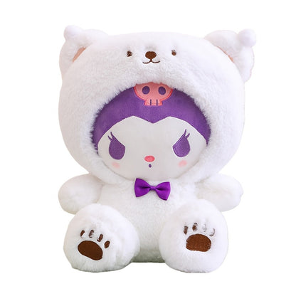 Kawaii Big-Eared Cinnamon Dog Plush Doll — Soft Stuffed Puppy Toy in White, Blue Jade & Pudding Styles for Girls Kids Teens Anime Fans Collectors | Birthday Easter Valentine Christmas Gift
