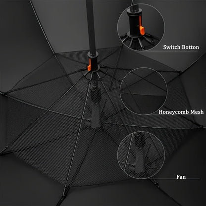 UV Protection Sun & Rain Umbrella with Black Vinyl Coating – 8-Rib Aluminum Frame Windproof Parasol for Outdoor Sun Protection, Sunny & Rainy Days, Includes Matching Water Bottle – Multiple Colors Available
