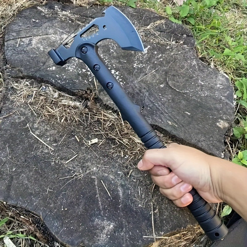 Camping Hatchet Axe with Saw – Tactical Survival Axe for Firewood Chopping, Logging & Hiking | Protective Cover Included