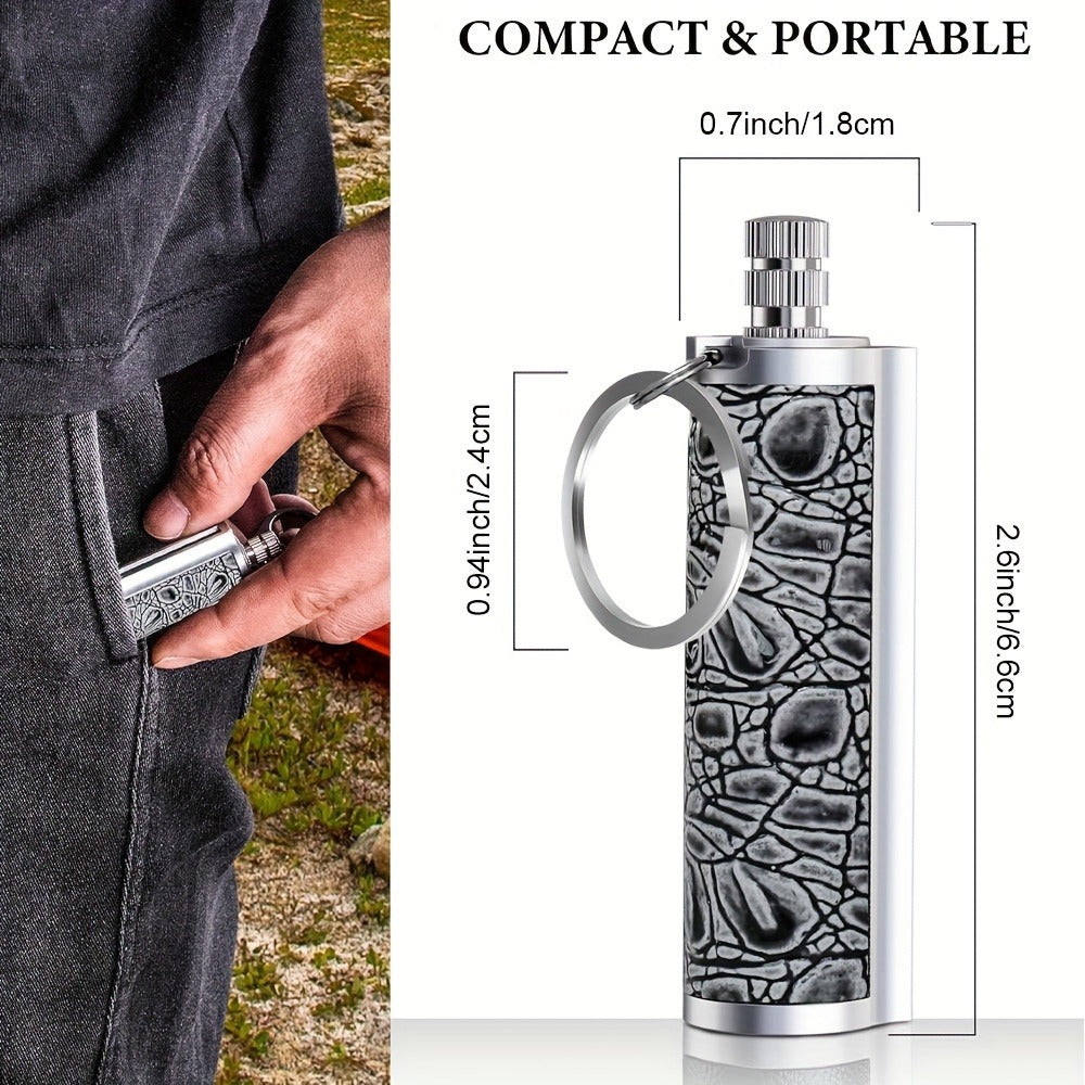 Permanent Match Fire Starter Set 4pcs, 10000-Strike Flint Metal Match Lighter with Keychain, Emergency Survival Fire Starter Kit for Outdoor Camping Hiking Backpacking, No Fuel No Battery Required