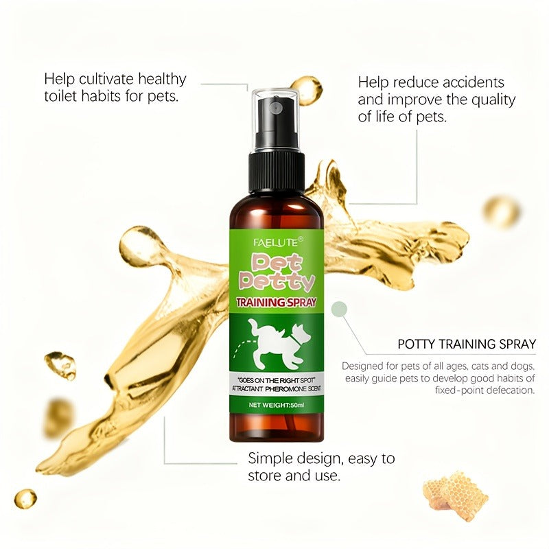 Puppy Potty Training Spray - Pheromone-Inspired Indoor Spot Guidance for Dogs & Cats, Helps Puppies & Kittens Recognize the Right Bathroom Spot Faster, Clean & Non-Messy