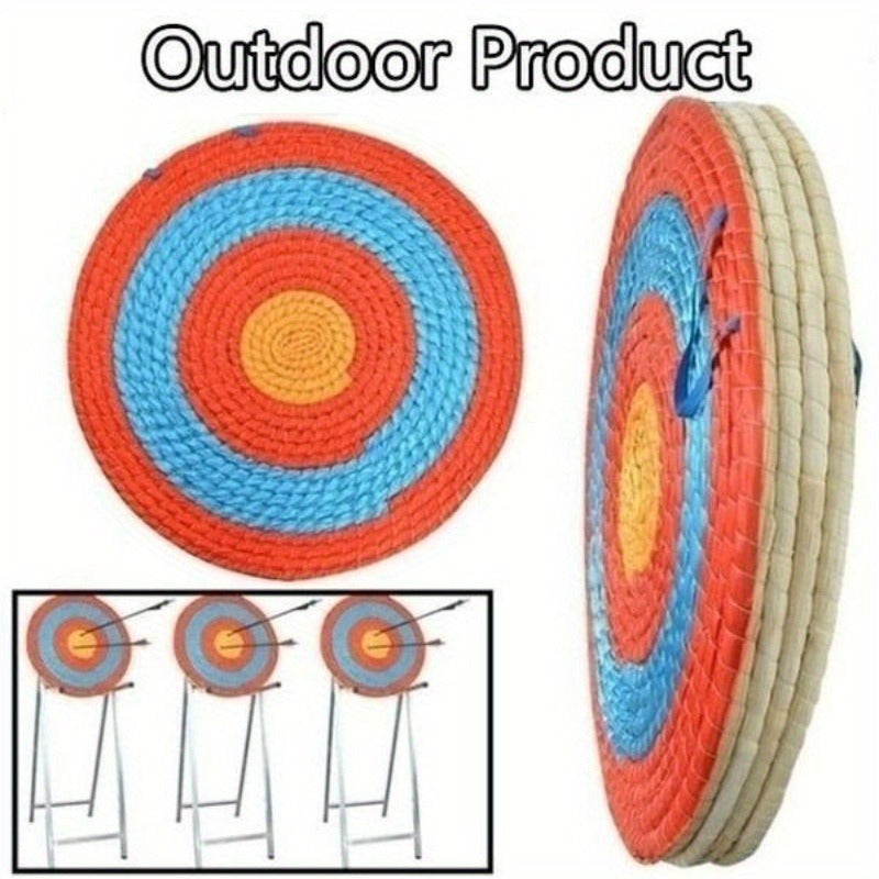 Archery Straw Target Round – Multi-Color Bow Shooting Practice Target for Outdoor Backyard Range Training | 19.69" & 20" Sizes