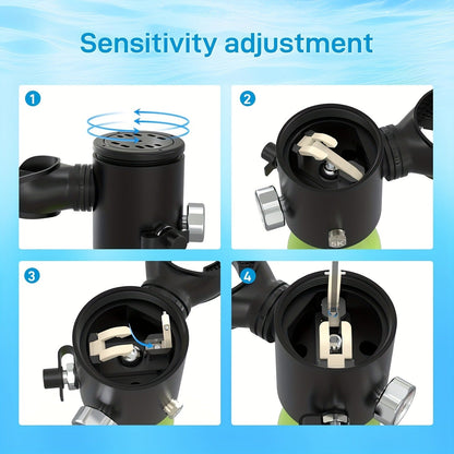 Mini Scuba Tank Set 0.5L – Reusable Diving Cylinder with Hand Pump, 3000PSI 200Bar, 35 Breaths Backup Air for Shallow Water Diving Reef Exploration Rescue
