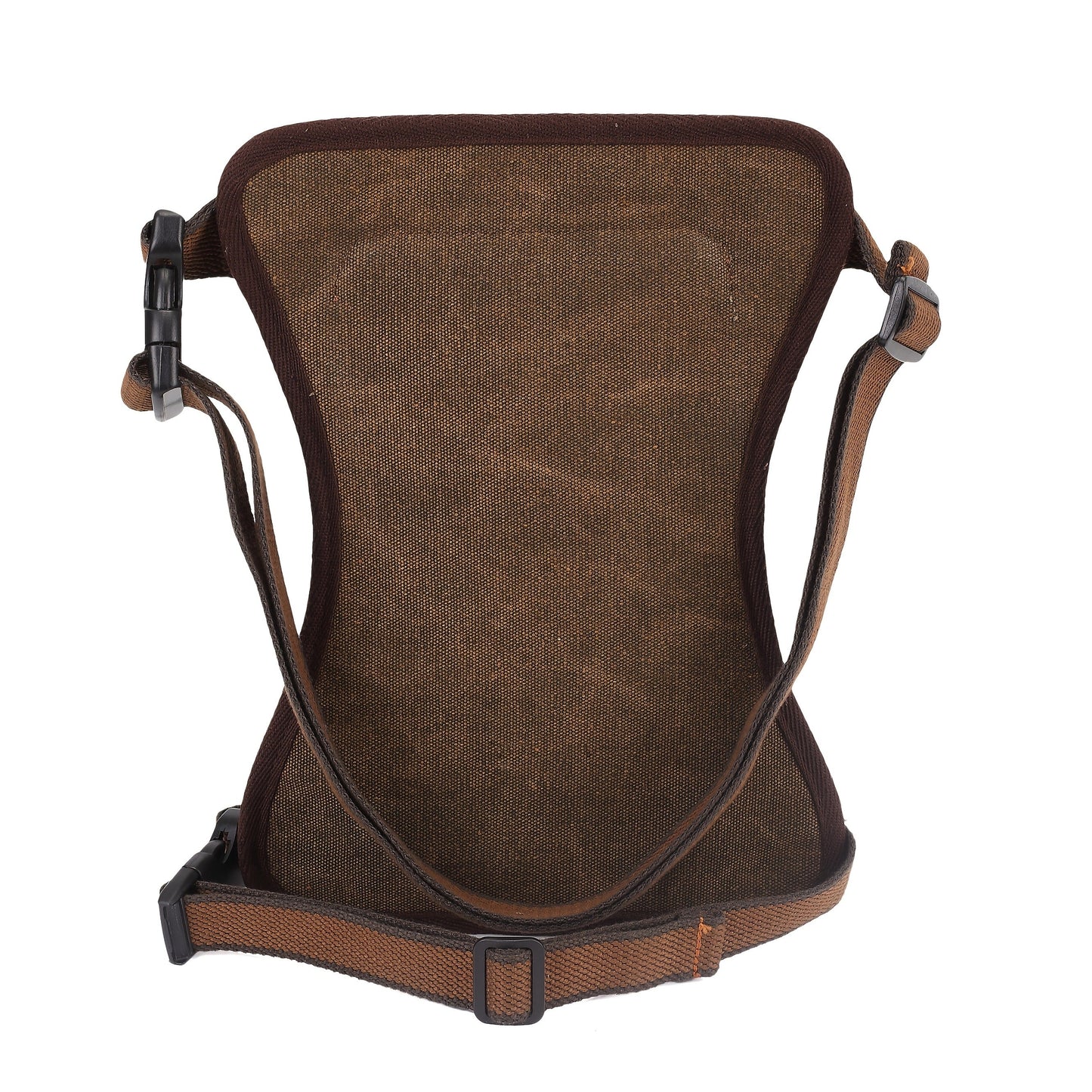 Vintage Canvas Sling Bag for Men Multifunctional Crossbody Chest Bag Waist Bag Shoulder Bag Leg Bag Hiking Outdoor Sports Travel Bag Adjustable Strap Dark Brown