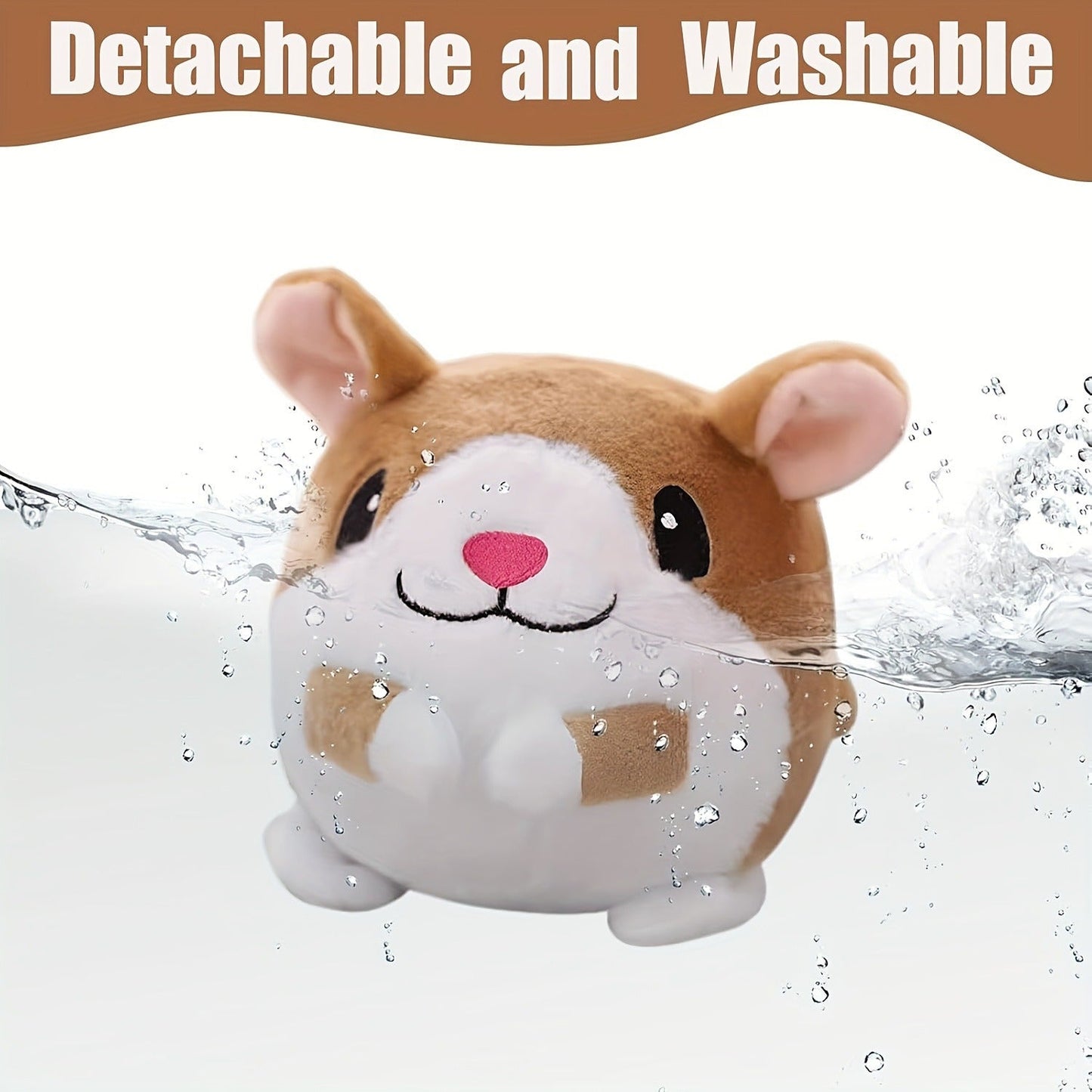 Interactive Bouncing Dog Toy Ball with Sound - Smart Electric Squeaky Pet Toy, Rechargeable Washable Jumping Ball with Recording & Music Mode for Small Medium Large Dogs