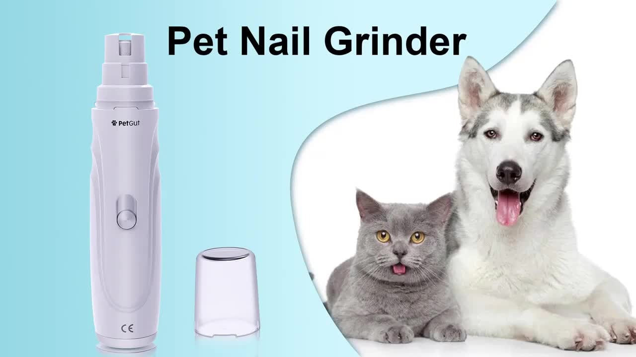 Dog Nail Grinder Electric 2-Speed – Professional Pet Nail Trimmer with High-Speed Motor, Lightweight Quiet Nail Clipper for Puppies & Dogs, Safe Home Paw Grooming Tool