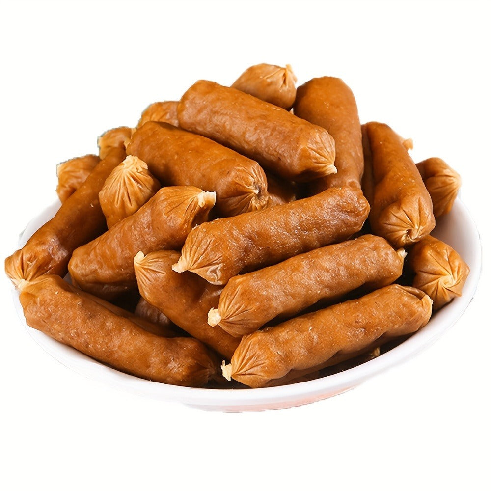 Soft Chew Dog Sausage Treats – Chicken & Duck Flavor, High Protein Fresh Meat Training Treats for Small, Medium & Large Dogs, Positive Reward Snack (7.1oz / 1.8lbs / 2.7lbs / 14.1oz)