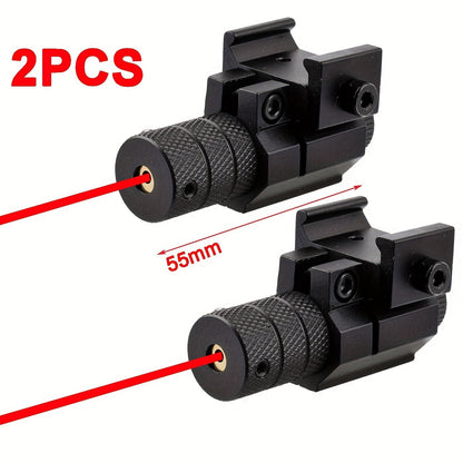 Red Laser Sight 20mm Rail Mount 2-Pack Aircraft Aluminum Compact Class IIIA 330ft Range for Rifles Handguns Firearms