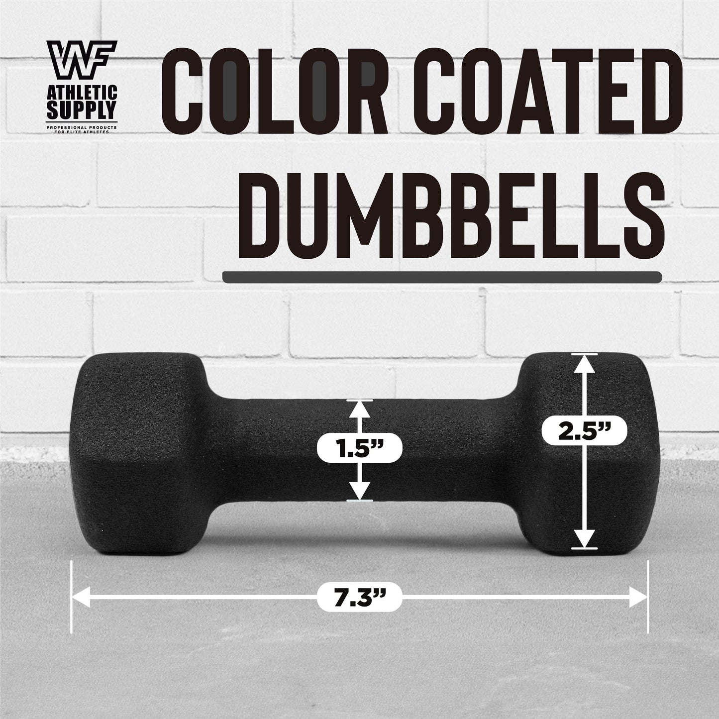 Neoprene Dumbbells Pair with Non-Slip Hex Shape – Color-Coded Hand Weights for Women & Men, Strength Training, Home Gym & Aerobics – 2LB to 15LB Available in Yellow, Green, Red, Blue & Gray