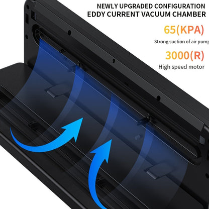 Vacuum Sealer Machine 65KPA with 40 Bags, Wet & Dry Mode, 6-in-1 Food Preservation Sealing System for Home & Kitchen