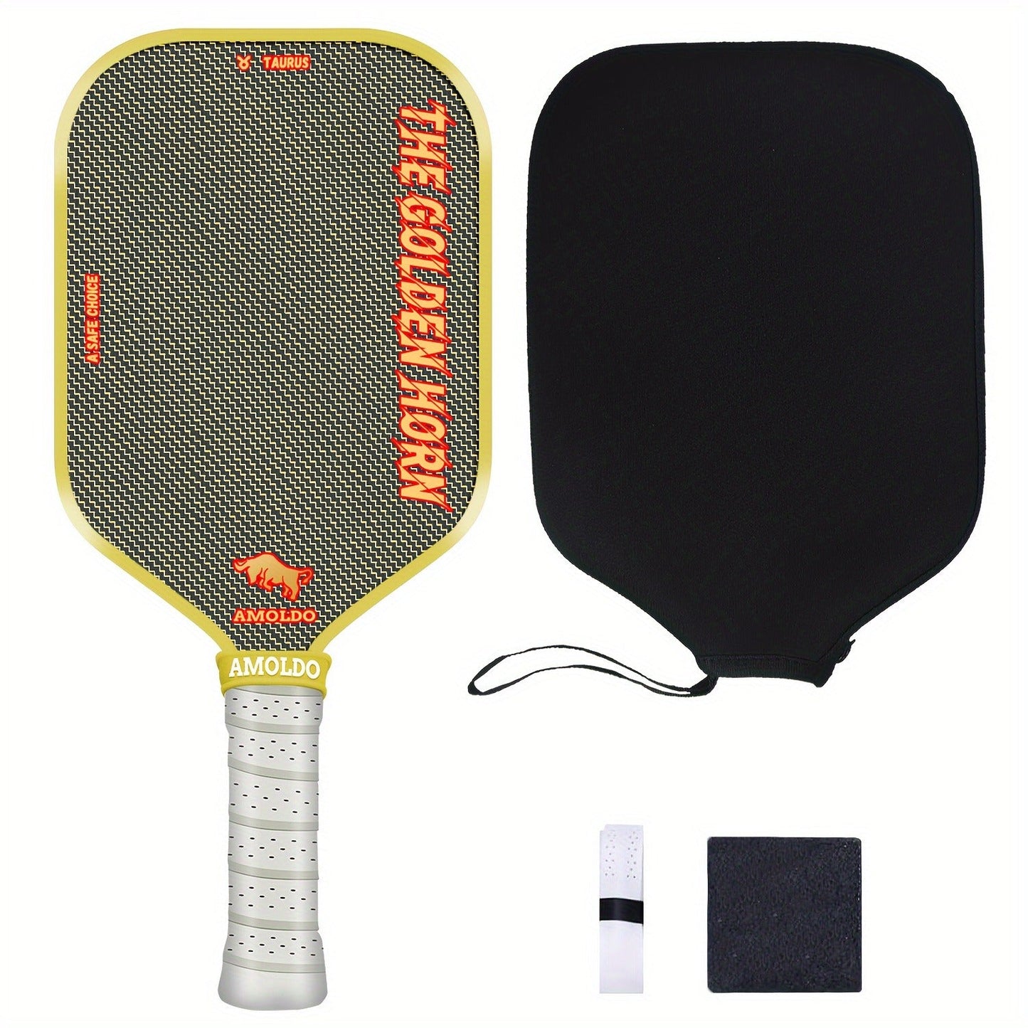 Titanium Pickleball Paddle 16mm Wire Woven Surface PP Honeycomb Core Hot Pressed Power Control Spin Pickleball Racket for Beginner Intermediate Advanced