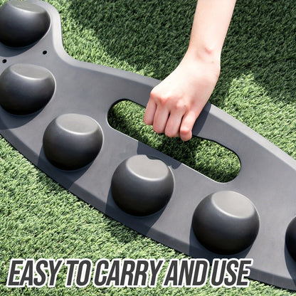 Baseball Fielding Trainer Mat with Ground Stake | Softball Defensive Skill Training Equipment for Fielding & Catching – Easy Setup for Youth & Adult Home Practice (Model JPBS2910B)