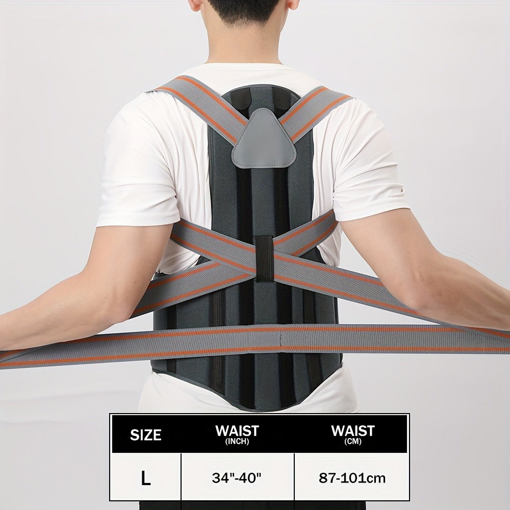 Magnetic Posture Corrector Back Brace – Adjustable Shoulder Support Belt for Men & Women, Instant Posture Improvement, Breathable Back Straightener
