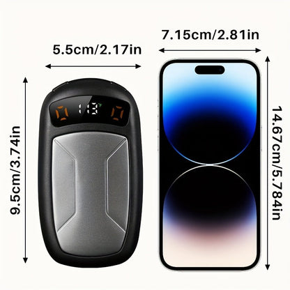 Rechargeable Hand Warmers with COB Light 2 Pack, Magnetic USB Electric Pocket Hand Warmer 12 Hours Heat, Portable Reusable Handwarmer for Camping Hiking Hunting, Christmas Gifts for Women Men