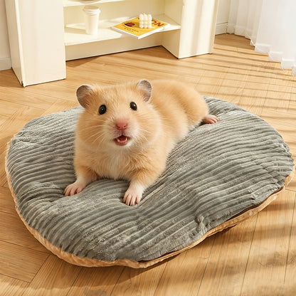 Furry Round Pet Bed for Dogs & Cats - Soft Warm Washable Dog Bed with Anti-Slip Base, Foldable Breathable Plush Cat Bed Mattress for Small Medium Large Pets, Indoor Dog Cage Pad, Sizes M-XXL