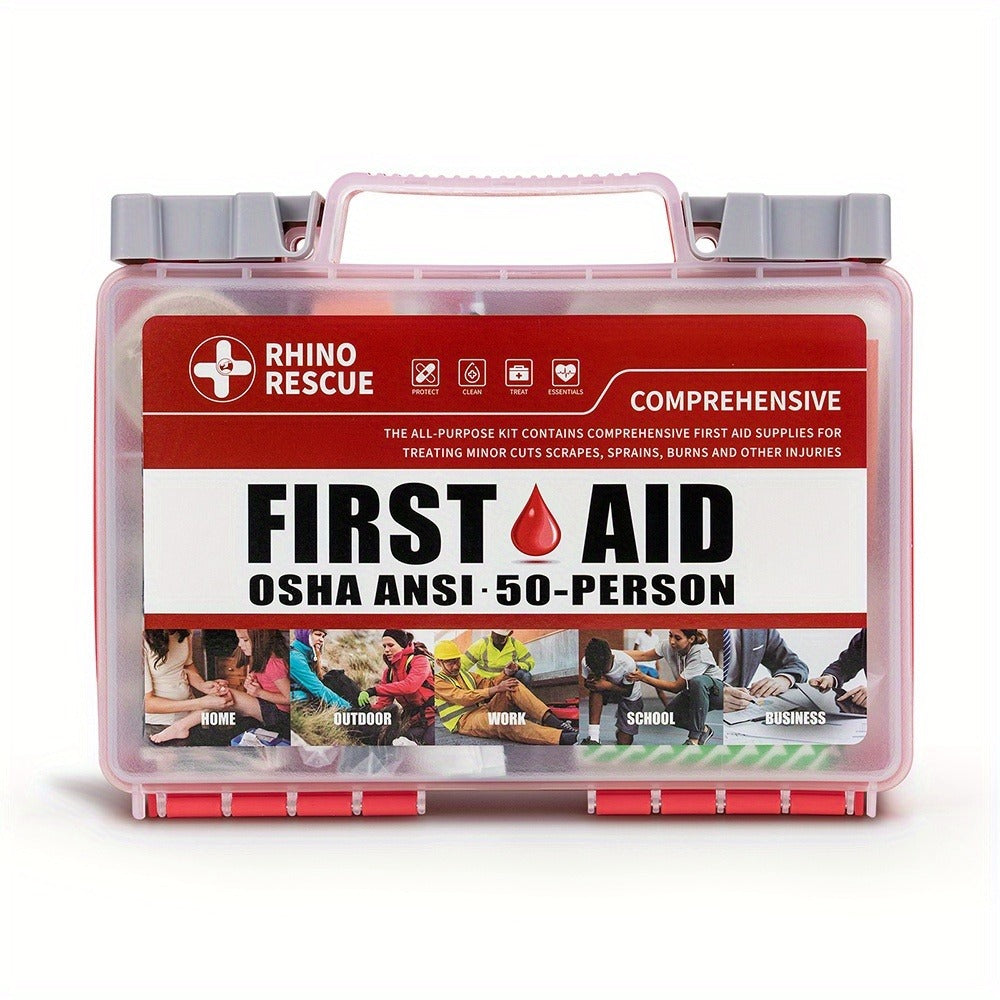 266 Piece First Aid Kit All-Purpose – Home, Office, Car, Travel & Camping Emergency Supplies, FSA HSA Eligible, Comprehensive Trauma Kit for School, Outdoor & Workplace Safety