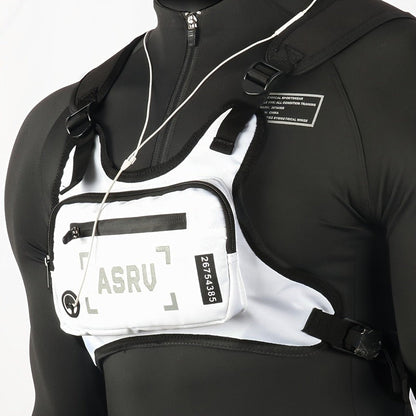 Lightweight Running Chest Bag for Men – Reflective Adjustable Vest Strap, Waterproof, Cycling Hiking Skiing Sports Pack