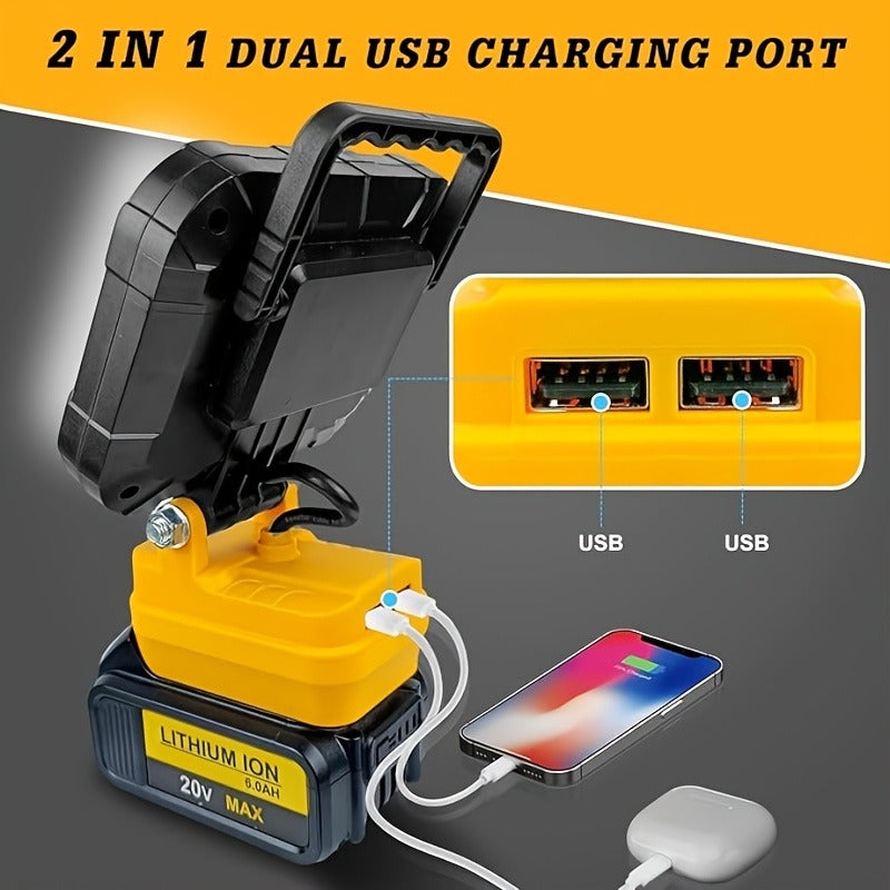 Waterproof LED Work Light – Dewalt / Makita / M18 Battery