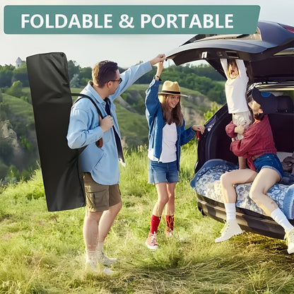 Folding Camping Bed Heavy Duty 450/500/600 lbs – 75 Inch Portable Foldable Guest Bed with Flip Mattress & Carry Bag, Outdoor Cot for Adults Travelers Garden Backyard