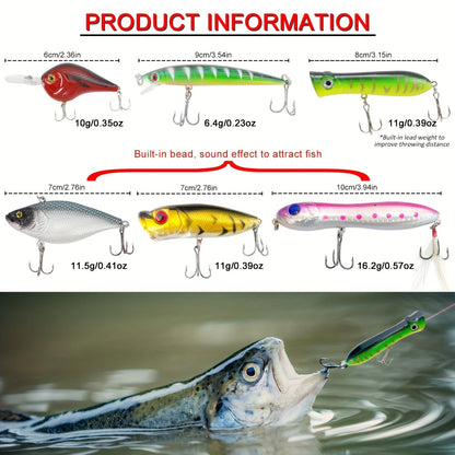 491-Piece Fishing Lures Kit – Complete Tackle Box Set with Soft Lures, Sinker Weights, Hooks, Jigs, Spinnerbait, Crankbait, Minnow & Plier for Freshwater & Saltwater | Fishing Gifts for Men
