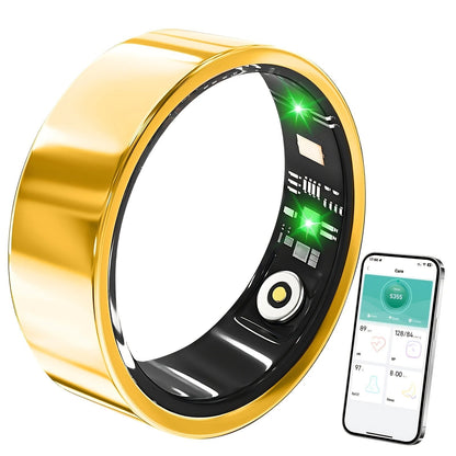 Smart Ring Health Monitor – Step Counter, Sleep Tracker, Heart Rate & Fitness Tracker Ring for Men | Multiple Sizes & Colors