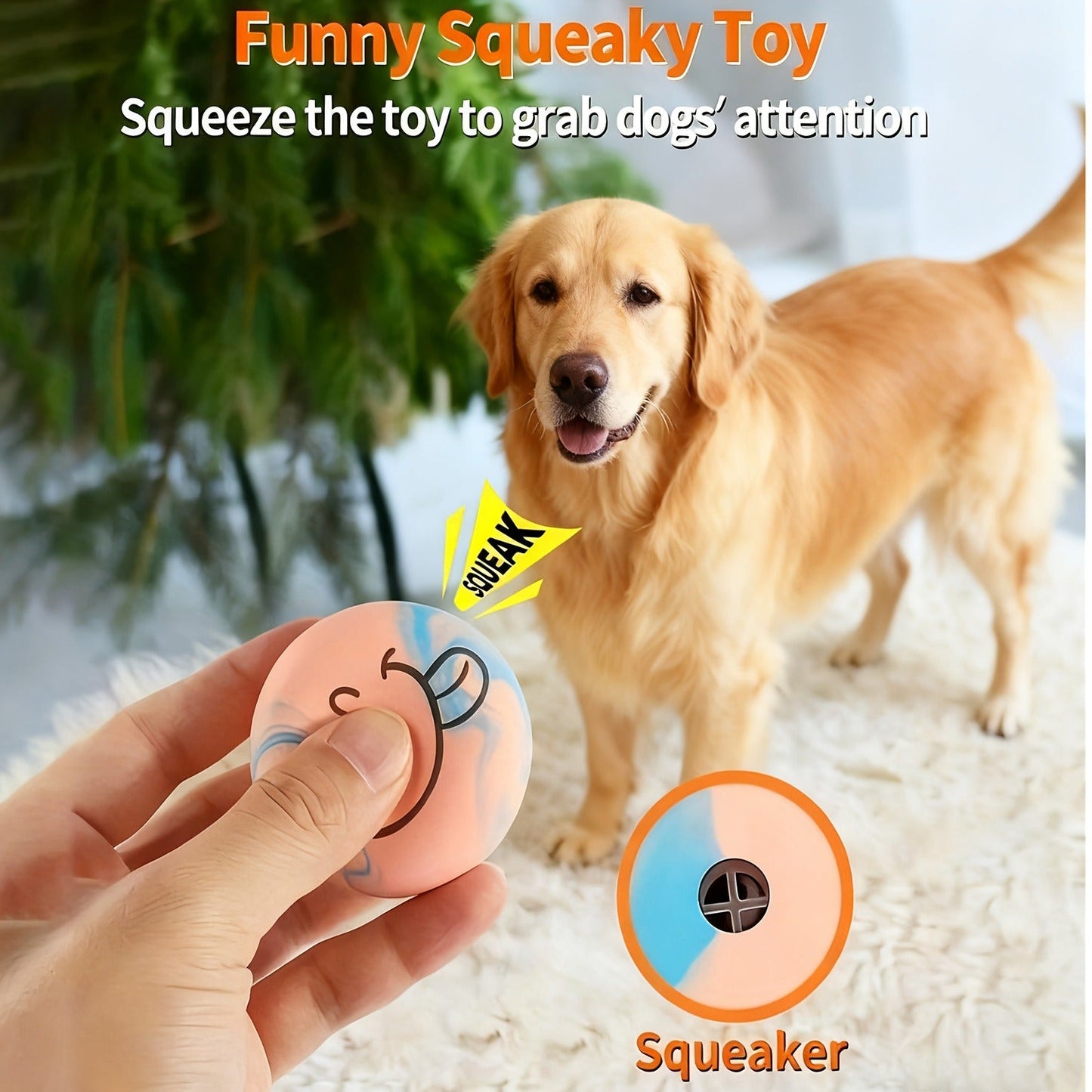 Squeaky Dog Balls 6 Pack Latex Bouncy Fetch Toys Cartoon Pattern Soft Molar Chew Toys for Small Breed Dogs Puppies Interactive Squeaker Ball Set Multi Color