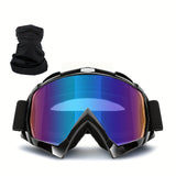 Black frame with colored lenses and headband