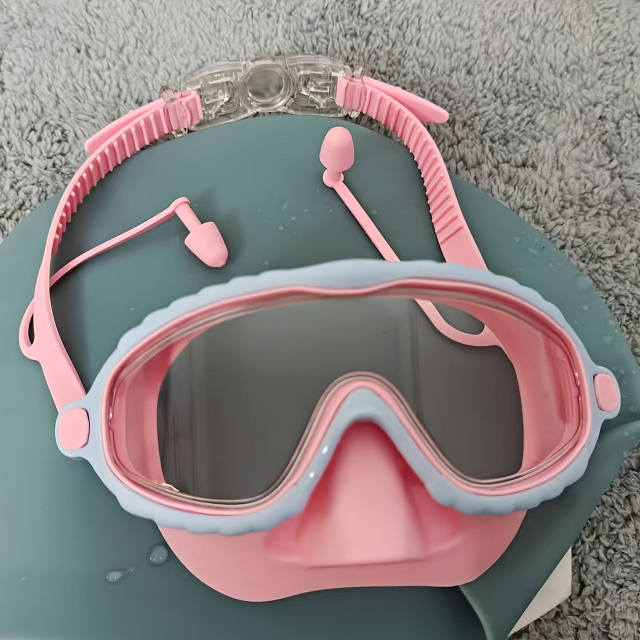 Waterproof Swim Goggles – Oversized Anti-Fog HD Lens, Comfort Fit
