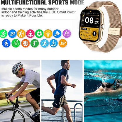 Full Touch Screen Smartwatch with Wireless Call & Sport Modes