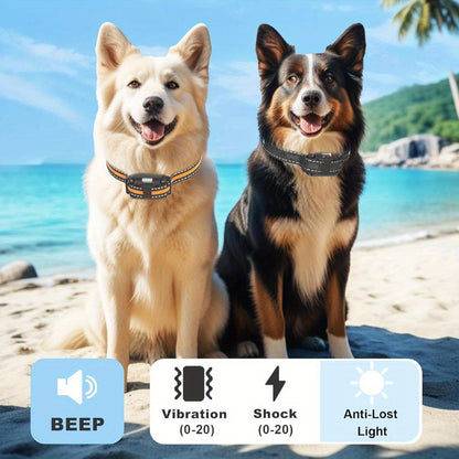 Dog Training Collar with Remote 3300ft Range 3 Modes Beep Vibration Safe Shock for 5-120lbs Dogs Rechargeable Waterproof E-Collar for 2 or 3 Dogs