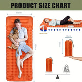 Orange Single Self-Inflating Sleeping Pad