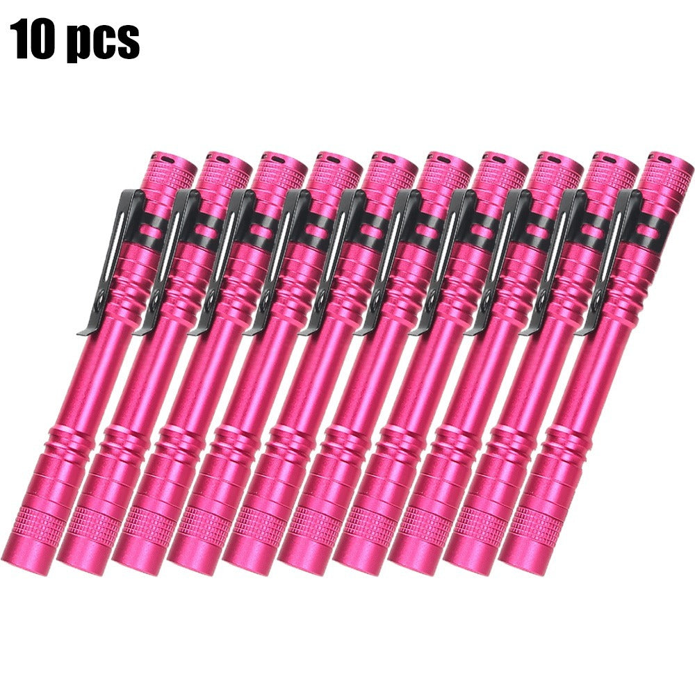 Pen Light Flashlights Bulk Pack with Clip - Mini Slim LED Pocket Torch for Camping, Outdoor, Home & Emergency Use, 5/10/20pcs (Batteries Not Included)