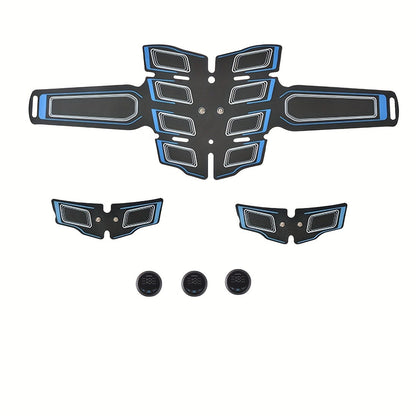 EMS Muscle Stimulator Fitness Belt 3-Piece Set 6 Modes 18 Intensity Levels USB Rechargeable Full Body Relaxation Massager