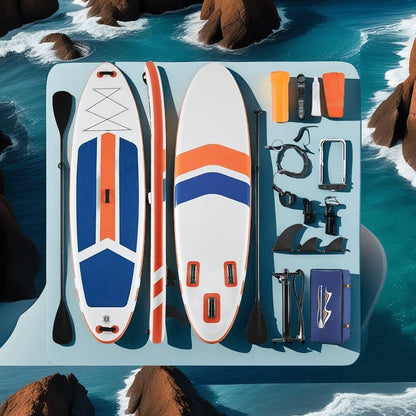 Ultralight Inflatable SUP Board Wide Stable Design Non-Slip EVA Deck Portable Quick-Dry All-Season Performance for All Skill Levels Beginners Adults