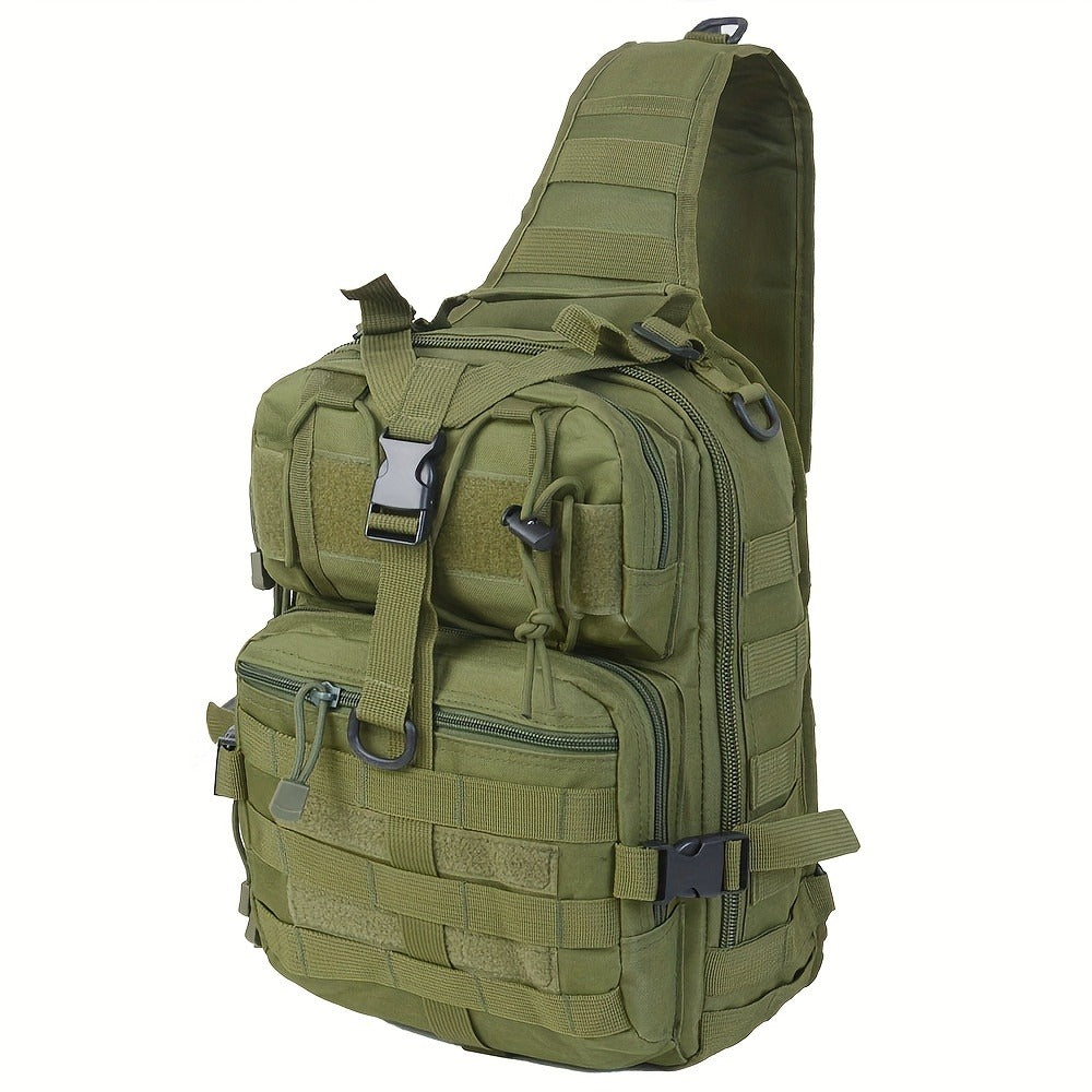 Tactical Chest Bag – Single Shoulder Crossbody Sling Pack for Hiking, Patrol & Outdoor EDC, Adjustable Strap, Multi-Pocket