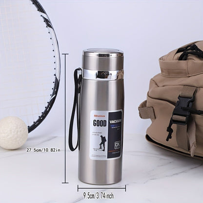 Insulated Water Bottle 1000ml 316 Stainless Steel – Double Wall Vacuum Flask with Leak-Proof Lid, Wide Mouth, Keeps Drinks Hot & Cold All Day for Camping, Hiking & Travel