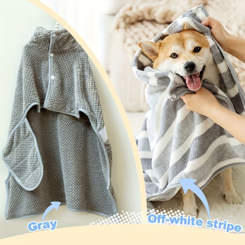 Microfiber Pet Towel Quick-Dry Super Absorbent Dog Bath Towel for Bathing Swimming Beach Outdoor S M L Gray Soft Lightweight Dog Grooming Towel