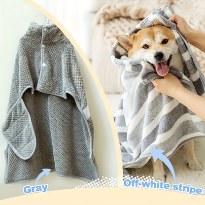 Microfiber Pet Towel Quick-Dry Super Absorbent Dog Bath Towel for Bathing Swimming Beach Outdoor S M L Gray Soft Lightweight Dog Grooming Towel