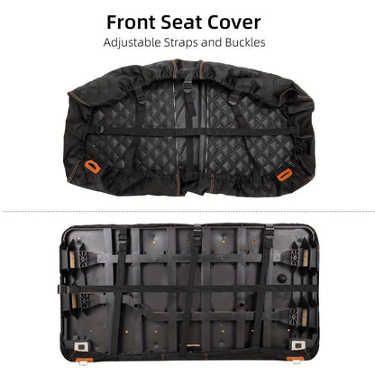 Golf Cart Seat Covers for Club Car Precedent Front Seat 1680D Oxford Cloth No Drilling Required Breathable Washable Air Dry Soft Protective Seat Kit
