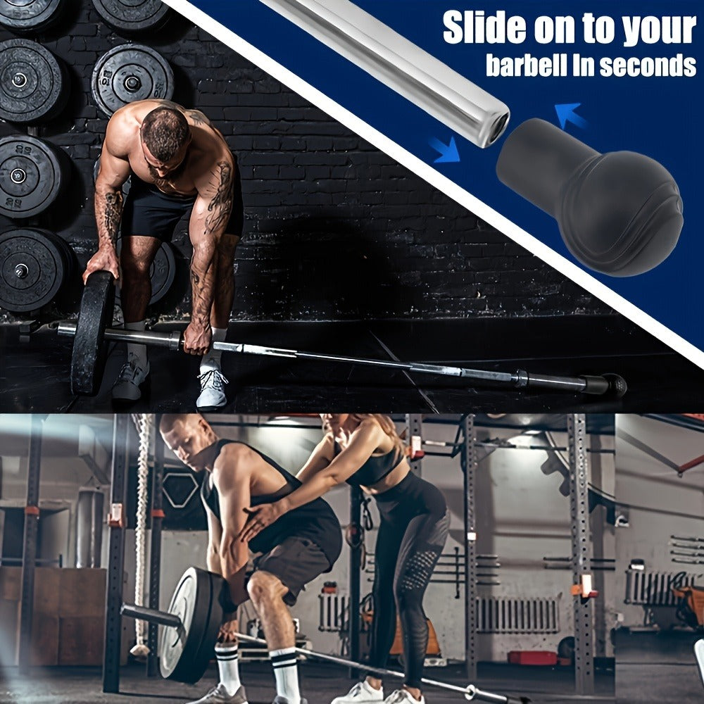 Barbell Landmine Attachment Fits 2 Inch Bars | Turn Any Surface Into a Landmine Station | Home Gym Strength Training for Press Row Squat Rotation Exercises | Orange Black