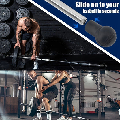 Barbell Landmine Attachment Fits 2 Inch Bars | Turn Any Surface Into a Landmine Station | Home Gym Strength Training for Press Row Squat Rotation Exercises | Orange Black