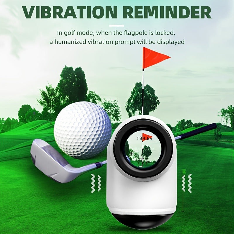 Laser Rangefinder 1000 Yard with Slope Compensation & Vibration Lock – USB Rechargeable Golf Rangefinder with Side Display Voice Broadcast 9 Modes M/Yard/Ft for Golf Hunting Disc Golf Outdoor Measurement