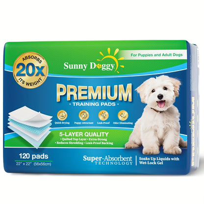 Dog Training Pads for Puppies Large - Disposable Pee Pads with Odor Control, Leak-Proof & Super Absorbent - Puppy Potty Pads for Housebreaking, 40/50/120 Count
