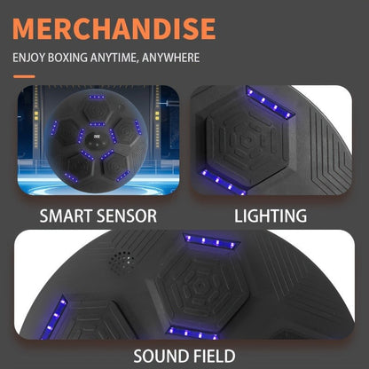Wall-Mounted Musical Boxing Training Target – Smart Punch Machine with Music & USB-C Charging | Ordinary / Upgrade / Premium