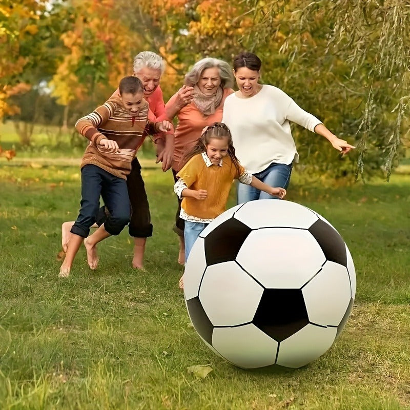 Giant Inflatable Soccer Ball for Indoor & Outdoor Use – Large Beach Ball for Pool Parties, Backyard Games, Playground Kickabout & Events – Fun Summer Sports Ball for Kids & Adults